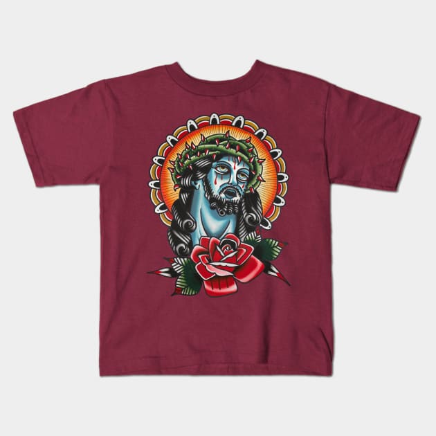 Zombie Jesus Kids T-Shirt by abixbytattoo